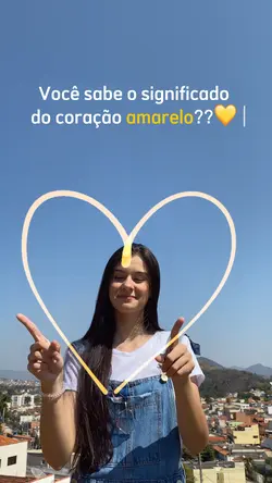 Coração amarelo 
