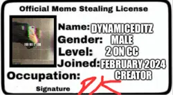Here’s My License