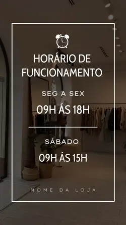 horário