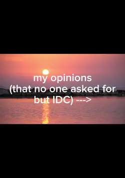 my opinions 