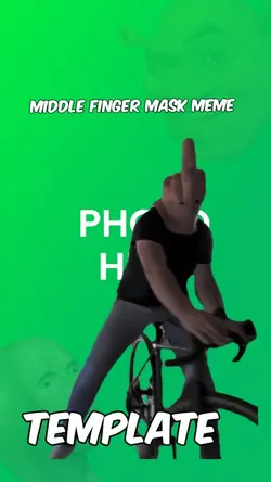 Middle finger mask