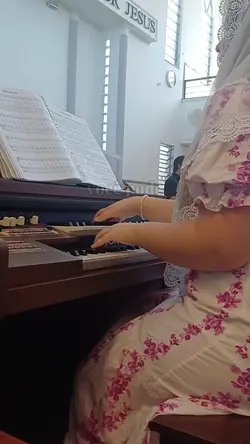 a música está em vc