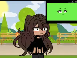 Gacha green screen 