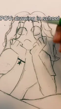 Drawing in school 🙄