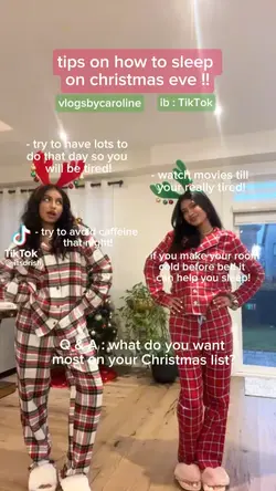 how to sleep on 🎅🏼🎄! 
