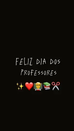 Feliz dia dos Prof