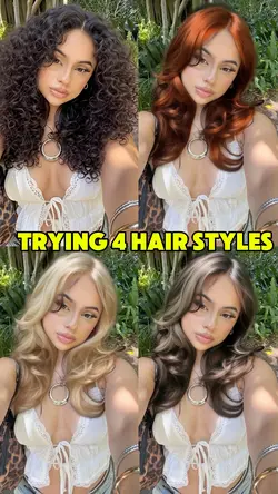 trying 4 hair styles