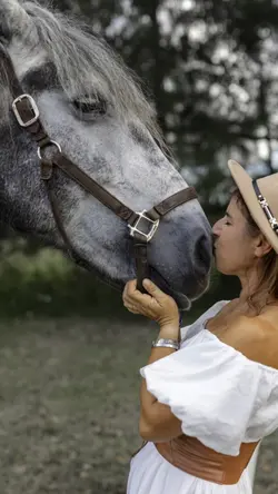 Photo with horse 