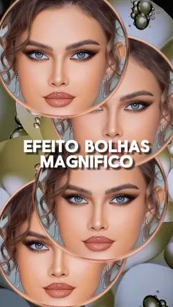 efeito bolhas lindo