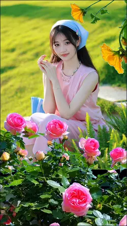 Among the flowers