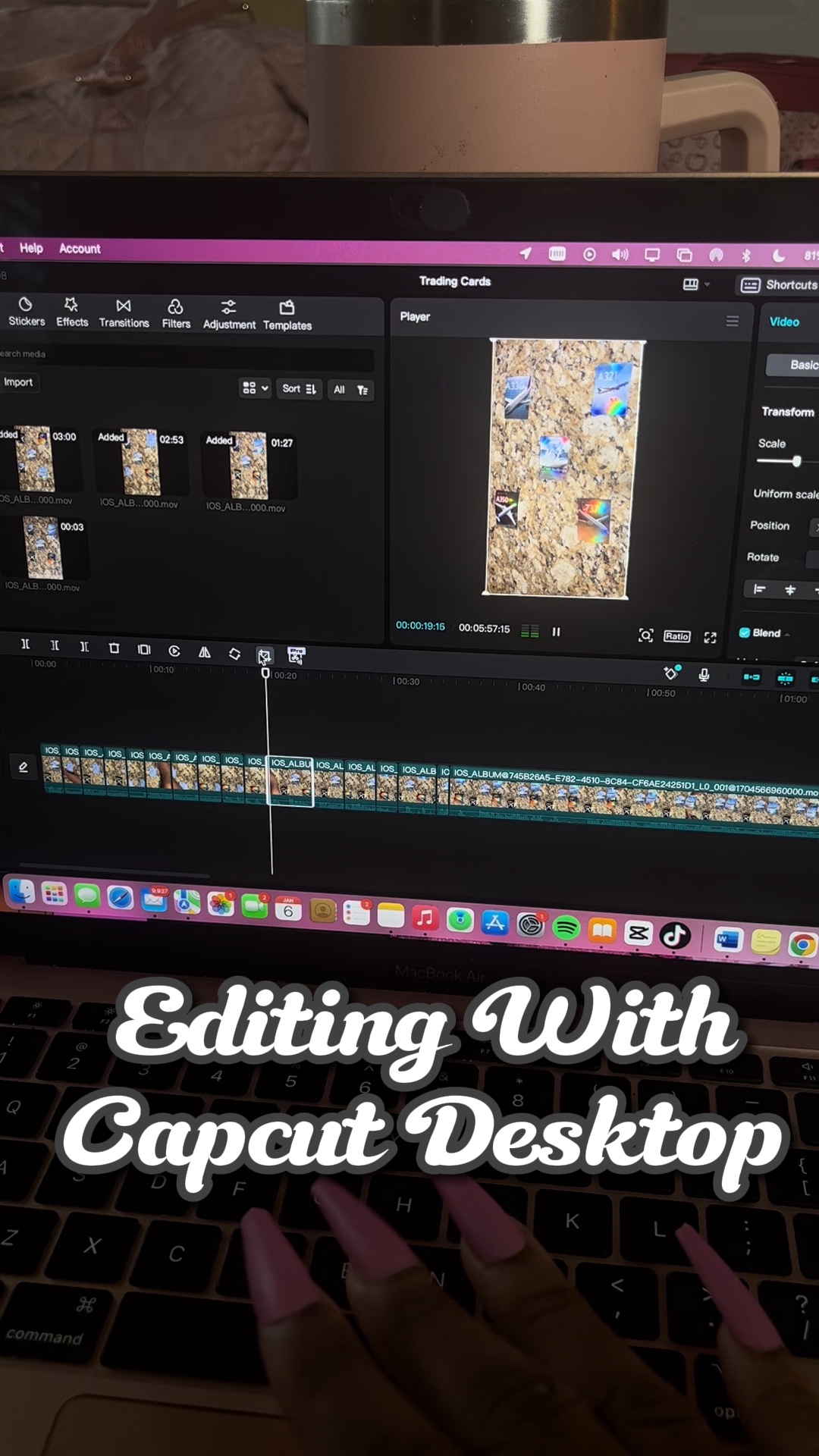 capcut template cover