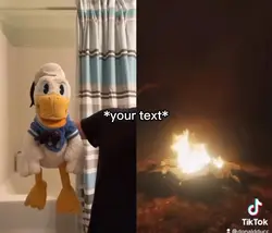 Donald Duck camping