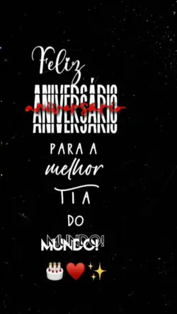 Feliz niver tia!
