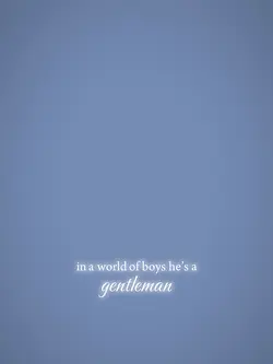 He’s a gentleman:)