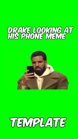 Drake looking at pho