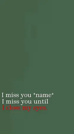 Miss you
