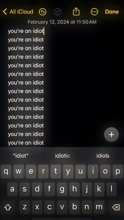 You’re an idiot