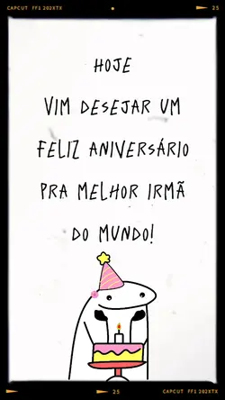 Parabéns irmã 