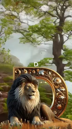 Lion-Letter-D