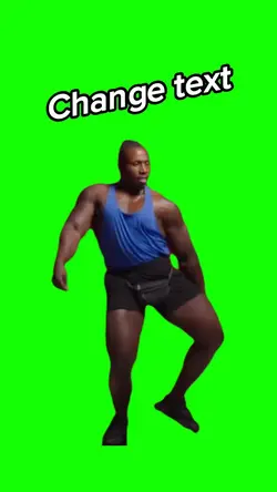 Strong man dancing
