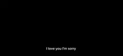 I love you I’m sorry