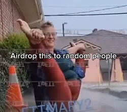 Airdrop to strangers