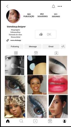 modelo Instagram 