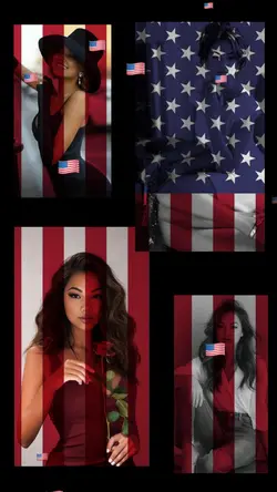 Usa Flag Collage