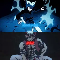 human garou vs akaza