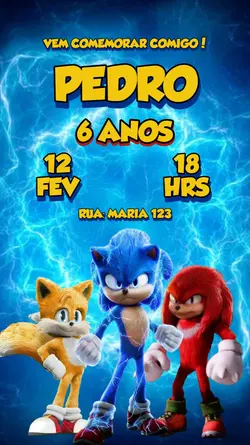 CONVITE SONIC
