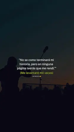 Me levantaré 