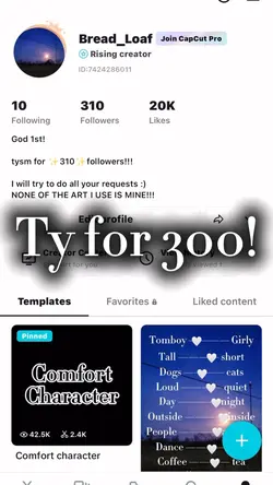 TY FOR 300+ FOLLOWER