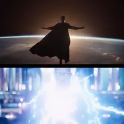 Super vs black Adam 
