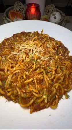 Just spaghetti 