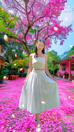 Petal shower