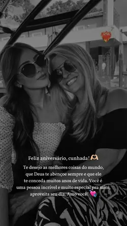 parabéns cunhada