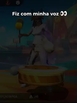 fiz com minha voz