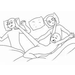 Friends in bed meme
