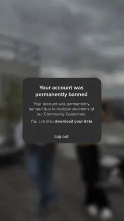 Banned pop-up