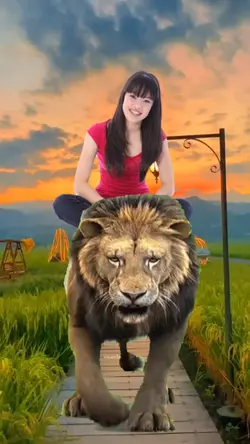 montagem Leão