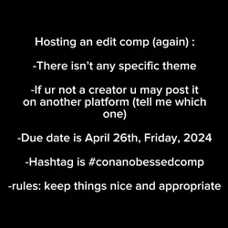 Hosting edit comp!!