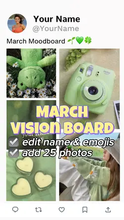 march mood board 🌱