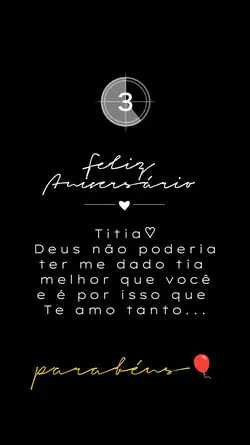 feliz aniversário 