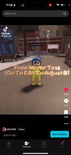 Free Mirror Text