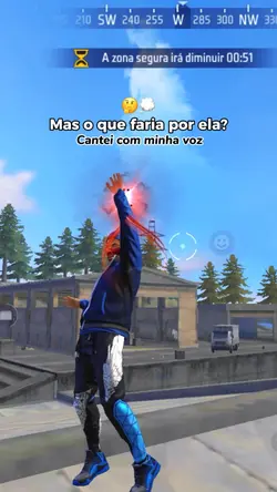 Cantei com minha voz