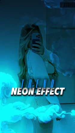 trend neon effect 