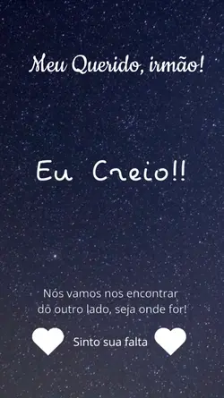 Saudades Meu Irmão 