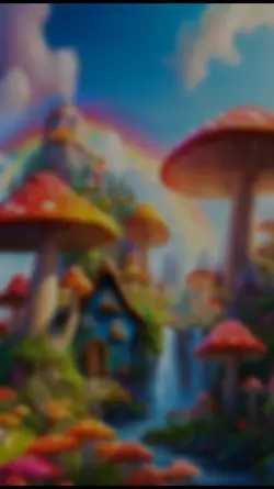 Trippy mushroom land