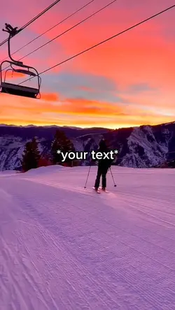 Snowy skiing 