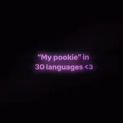 My pookie